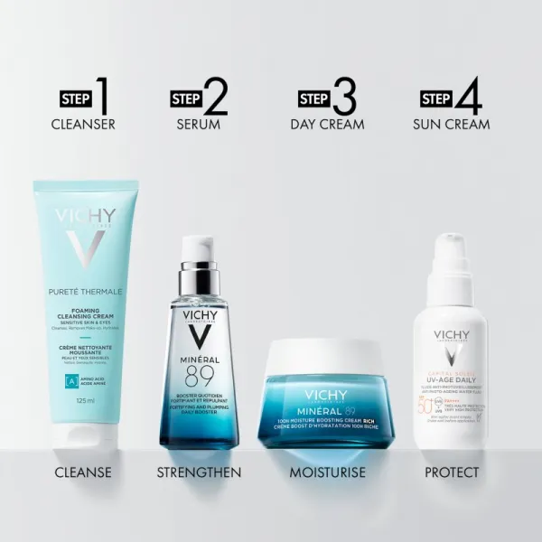 Vichy Minéral 89 bohatý hydratačný krém 72h 50 ml