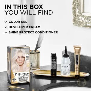 L’Oréal Paris Préférence Le Blonding farba na vlasy na zosvetlenie vlasov odtieň 11.11 Ultra-Light Cool Crystal Blonde 1 ks