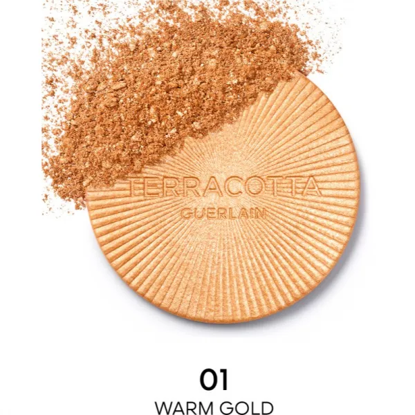 GUERLAIN Terracotta Luminizer bronzujúci rozjasňujúci púder odtieň 01 Warm Gold 7 g