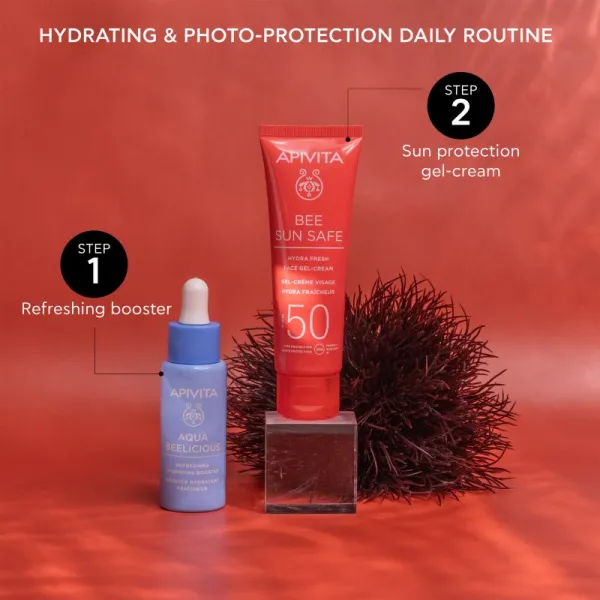 Apivita Bee Sun Safe Hydra Fresh Face Gel-Cream SPF50 hydratačný gél krém SPF 50 50 ml