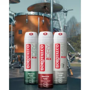 Borotalco MEN Dry dezodorant v spreji 72h vône Amber 150 ml