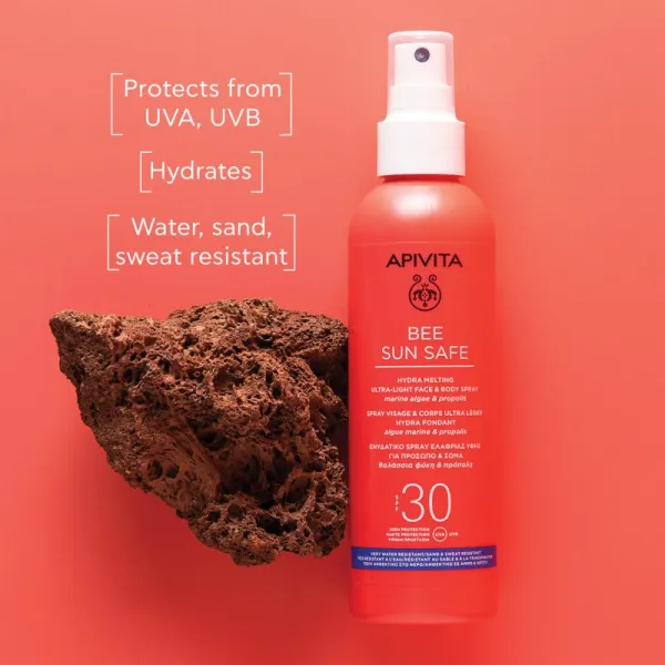 Apivita Bee Sun Safe Hydra Melting Ultra-Light Spray SPF30 ochranné opaľovacie mlieko v spreji SPF 30 200 ml