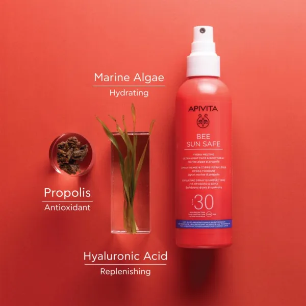 Apivita Bee Sun Safe Hydra Melting Ultra-Light Spray SPF30 ochranné opaľovacie mlieko v spreji SPF 30 200 ml
