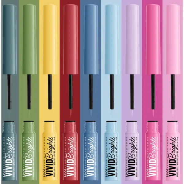 NYX Professional Makeup Vivid Brights tekuté linky na oči odtieň 06 Blue Thang 2 ml