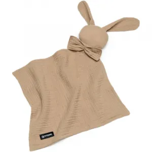 T-TOMI BIO Muslin Cuddle Cloth uspávačik Beige 30x30 cm 1 ks