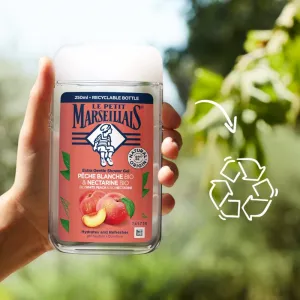 Le Petit Marseillais White Peach Bio & Nectarine Bio jemný sprchový gel 250 ml