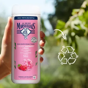 Le Petit Marseillais Raspberry BIO & Peony krémový sprchový gél 400 ml
