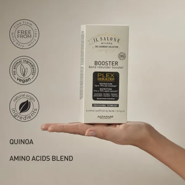 Alfaparf Milano Il Salone Milano Plex Rebuilder sérum na odfarbené, farbené a chemicky ošetrené vlasy 4x15 ml
