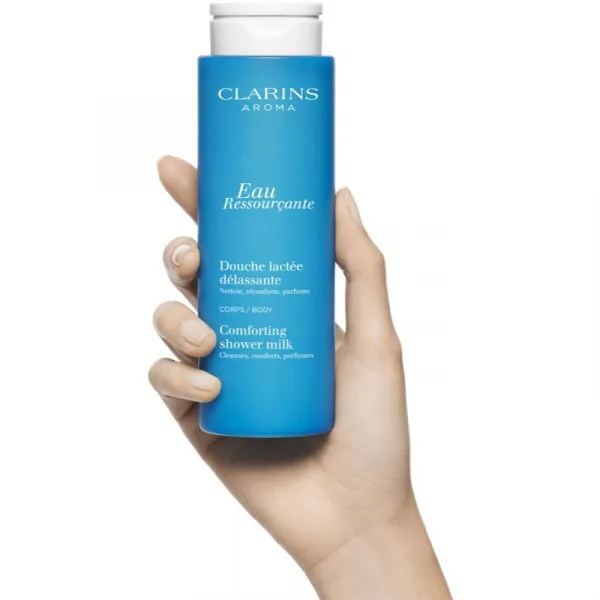 Clarins Eau Ressourcante Comforting Shower Milk sprchové mlieko s parfumáciou 200 ml
