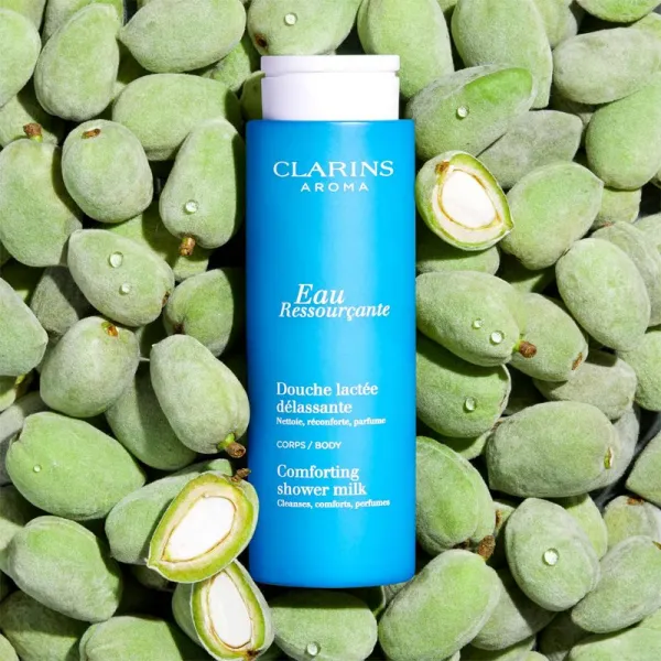 Clarins Eau Ressourcante Comforting Shower Milk sprchové mlieko s parfumáciou 200 ml