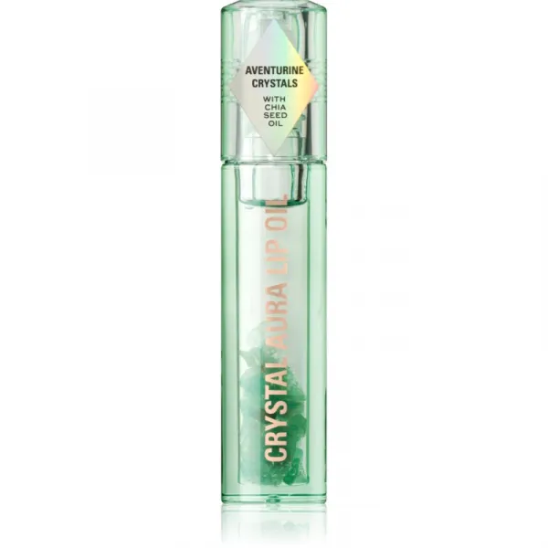Revolution Crystal Aura olej na pery pre výživu a hydratáciu odtieň Aventurine Cucumber 2.5 ml