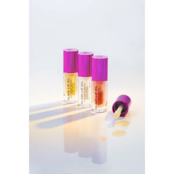 Revolution Glaze olej na pery odtieň Glam Pink 4.6 ml