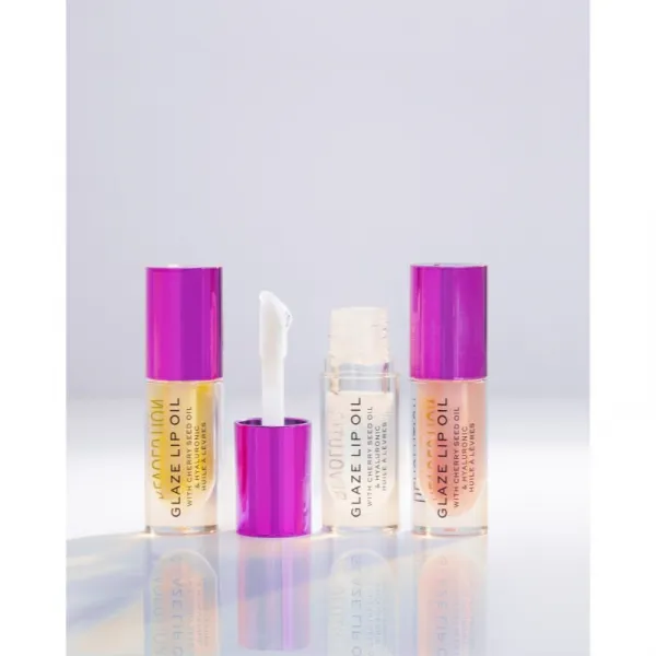 Revolution Glaze olej na pery odtieň Glam Pink 4.6 ml