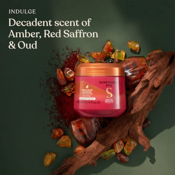 Sanctuary Spa Ruby Oud vyživujúce telové maslo 300 ml