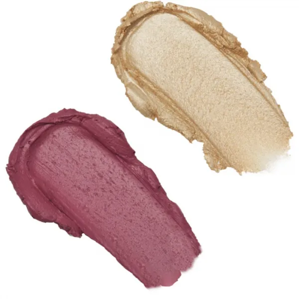 Makeup Revolution Blush & Highlight krémová lícenka a rozjasňovač v tyčinke odtieň Mauve Glow 2x4,3 g