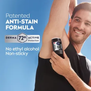 Nivea Men Black & White Invisible Original tuhý antiperspitant pre mužov 50 ml