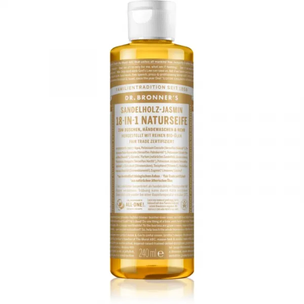 Dr. Bronner’s Sandalwood & Jasmine tekuté univerzálne mydlo 240 ml