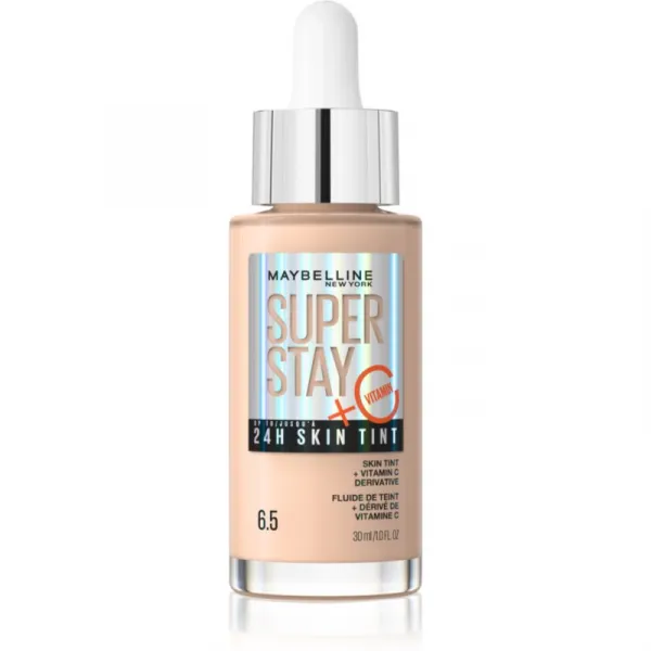 MAYBELLINE NEW YORK SuperStay Vitamin C Skin Tint sérum pre zjednotenie farebného tónu pleti odtieň 6.5 30 ml