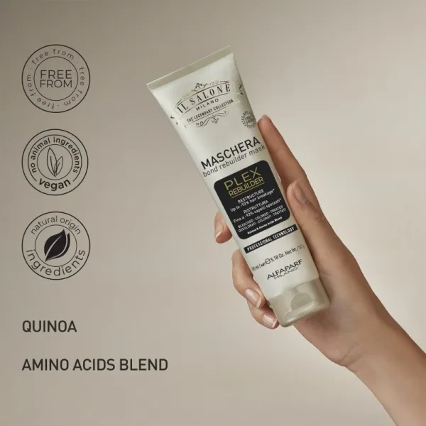 Alfaparf Milano Il Salone Milano Plex Rebuilder maska na odfarbené, farbené a chemicky ošetrené vlasy 150 ml