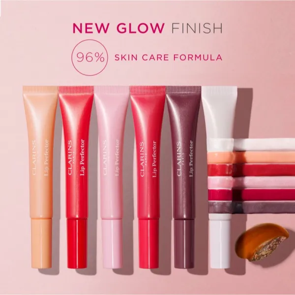 Clarins Lip Perfector Glow trblietavý lesk na pery a líca odtieň 20 translucent glow 12 ml