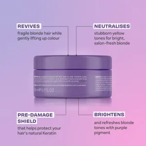 Lee Stafford Bleach Blondes Purple reign maska neutralizujúci žlté tóny 200 ml