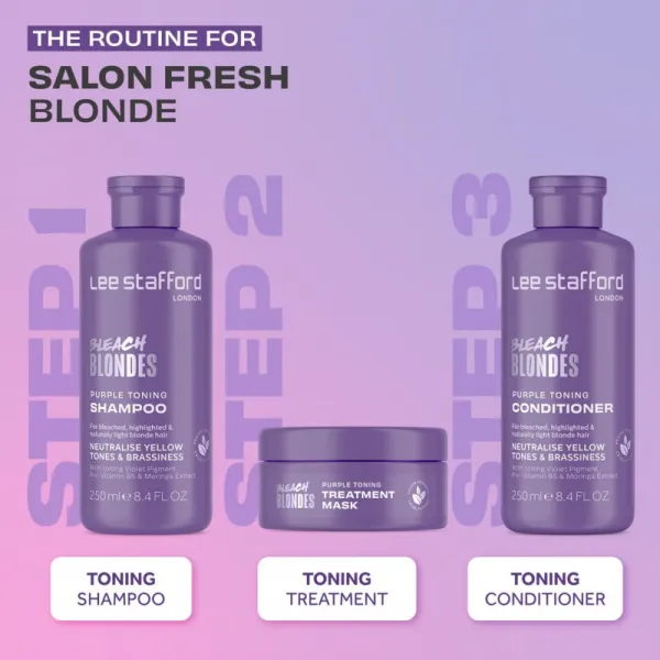Lee Stafford Bleach Blondes Purple reign maska neutralizujúci žlté tóny 200 ml