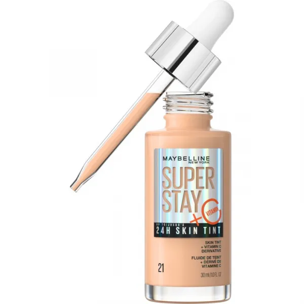 MAYBELLINE NEW YORK SuperStay Vitamin C Skin Tint sérum pre zjednotenie farebného tónu pleti odtieň 21 30 ml