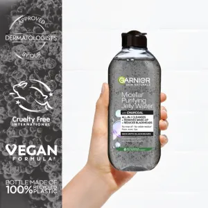 Garnier Skin Naturals Pure Charcoal čistiaca micelárna voda s gélovou textúrou 400 ml
