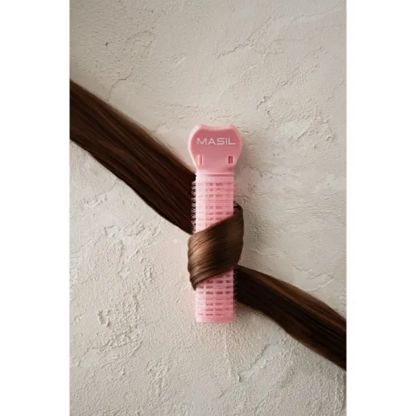 MASIL Roller Pins Peach Girl samodržiace natáčky pre objem od korienkov 2 ks