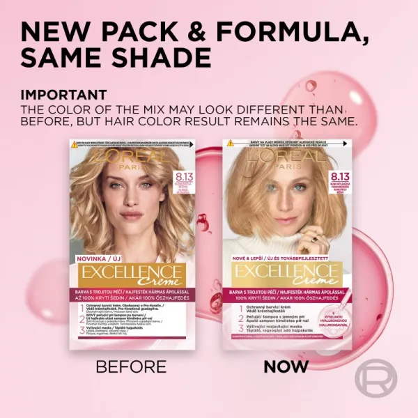 L’Oréal Paris Excellence Creme farba na vlasy odtieň 8.13 Blond Clair Beige 1 ks