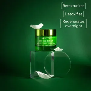 Apivita Bee Radiant Night Gel-Balm nočný detoxikačný a vyhladzujúci gél-balzam 50 ml
