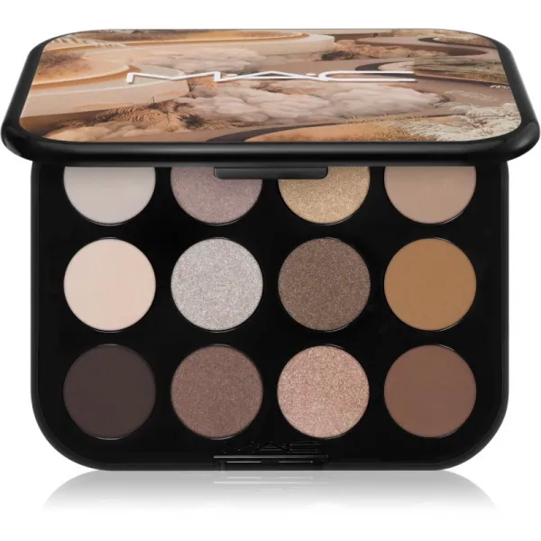 MAC Cosmetics Connect In Colour Eye Shadow Palette 12 shades paletka očných tieňov odtieň Unfiltered Nudes 12,2 g