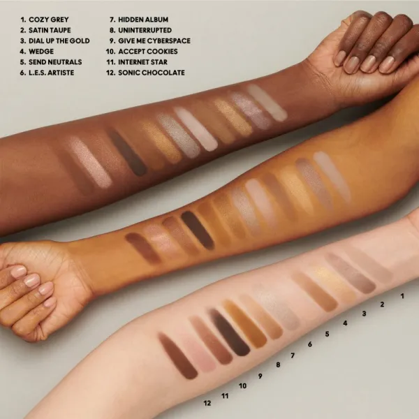MAC Cosmetics Connect In Colour Eye Shadow Palette 12 shades paletka očných tieňov odtieň Unfiltered Nudes 12,2 g