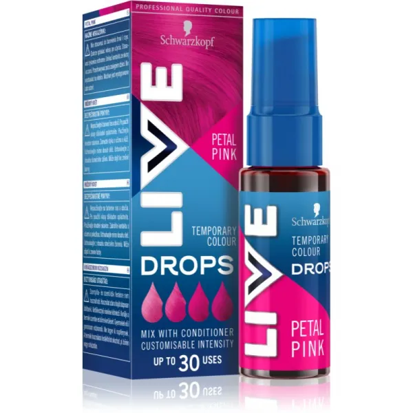 Schwarzkopf Live Drops dočasná farba ružový kvet 30 ml