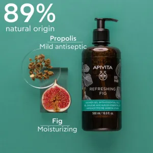 Apivita Refreshing Fig Shower Gel osviežujúci sprchový gél s esenciálnymi olejmi 500 ml