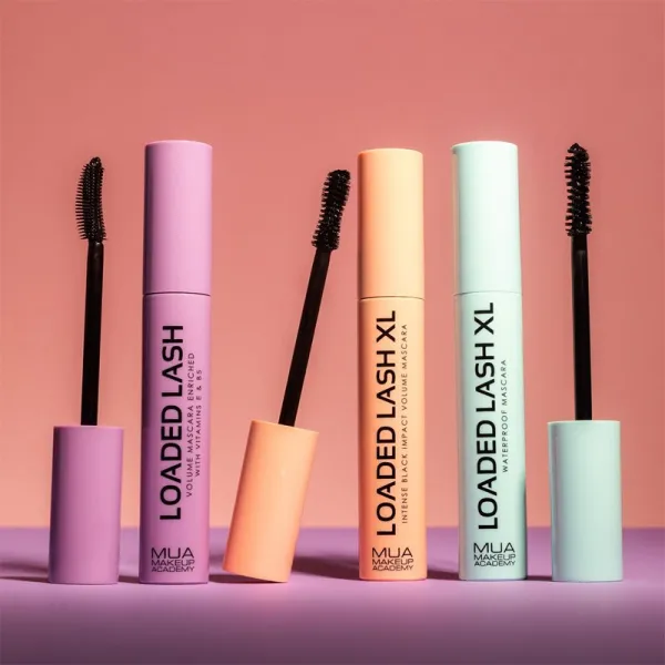 MUA Makeup Academy Loaded Lash XL vodeodolná riasenka pre predĺženie, natočenie a objem odtieň Black 8 g