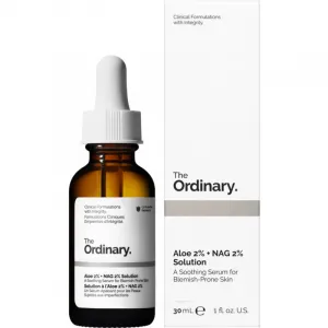 The Ordinary Aloe 2% + NAG 2% Solution upokojujúce sérum proti akné 30 ml