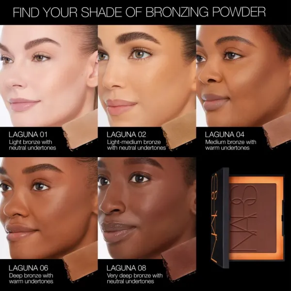 NARS Mini Laguna Bronzing Powder bronzujúci a kontúrovací púder mini odtieň LAGUNA 02 3.5 g