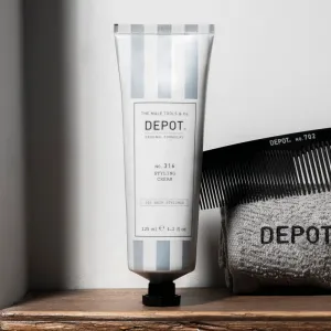 DEPOT 300 HAIR STYLING NO. 316 STYLING CREAM stylingový krém so stredným spevnením a prirodzenými odleskami 125 ml