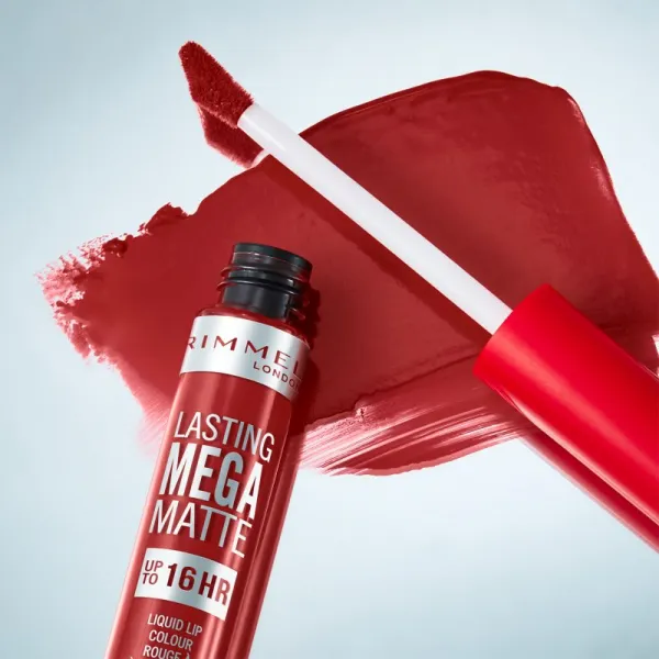 Rimmel Lasting Mega Matte ľahký tekutý matný rúž 16h odtieň Fire Starter 7,4 ml