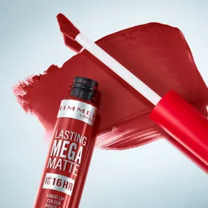 Rimmel Lasting Mega Matte ľahký tekutý matný rúž 16h odtieň Fire Starter 7,4 ml