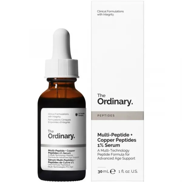 The Ordinary Multi-Peptide + Copper Peptides 1% protivráskové rozjasňujúce sérum 30 ml