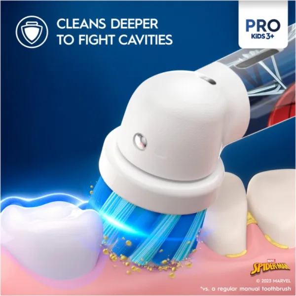 Oral-B PRO Kids 3+ Spiderman II elektrická zubná kefka pre deti 1 ks