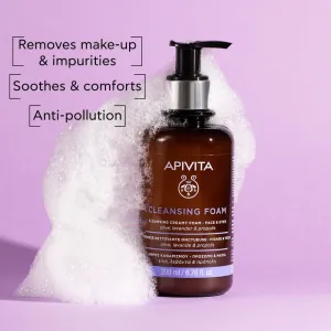 Apivita Cleansing Foam Face & Eyes krémová čistiaca pena na tvár a oči 200 ml