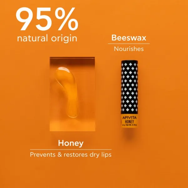 Apivita Lip Care Honey regeneračný balzam na pery 4.4 g