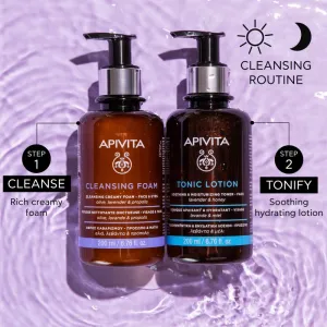Apivita Cleansing Foam Face & Eyes krémová čistiaca pena na tvár a oči 200 ml