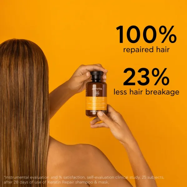 Apivita Keratin Repair Nourish Repair Shampoo čistiaci šampón 250 ml