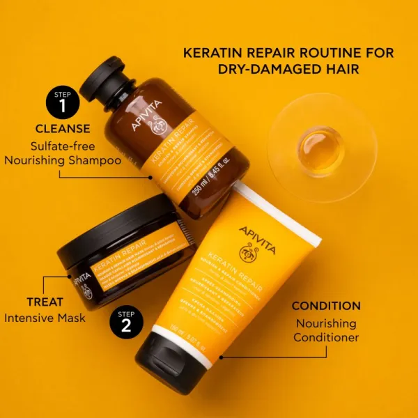 Apivita Keratin Repair Nourish Repair Shampoo čistiaci šampón 250 ml