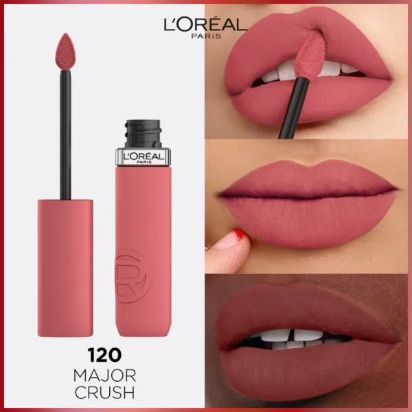 L’Oréal Paris Infaillible Matte Resistance matný hydratačný rúž odtieň 120 Major Crush 5 ml