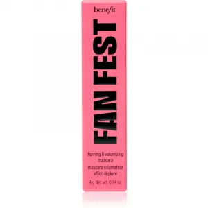Benefit Fan Fest Fanning & Volumizing Mascara Mini riasenka pre objem a zahustenie rias odtieň Hyper Black 4 g